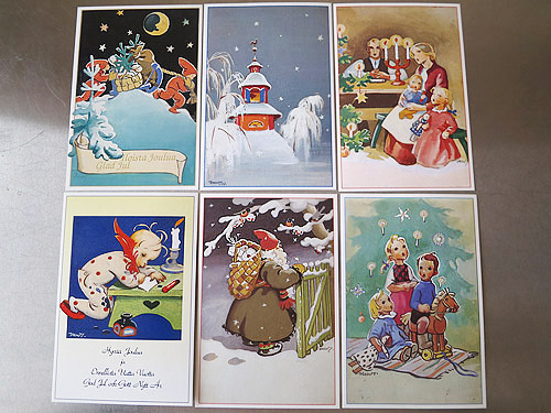 フィンランド クリスマスポストカード6枚1セット