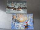 スウェーデン クリスマスポストカード2枚1セット