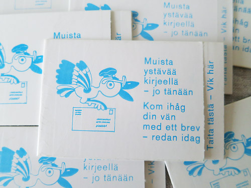 フィンランド4枚綴り切手帳 鳥