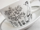 ARABIA tea cup & saucer - Emilia -